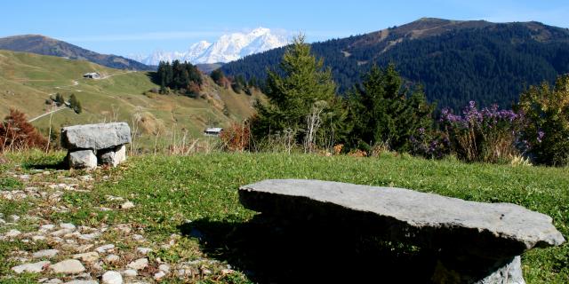 Pause face au Mont-Blanc sur la route des Montagnes