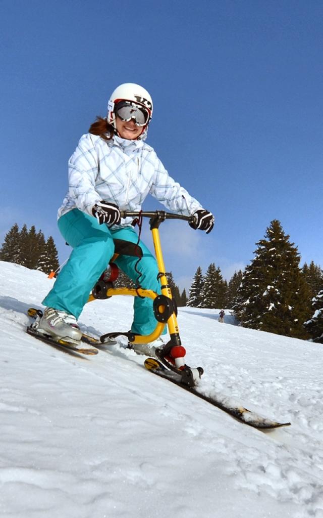 Skibob dans le Val d'Arly