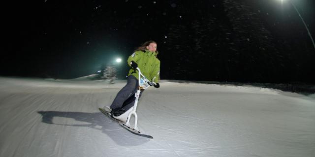 Snowscoot dans le Val d'Arly