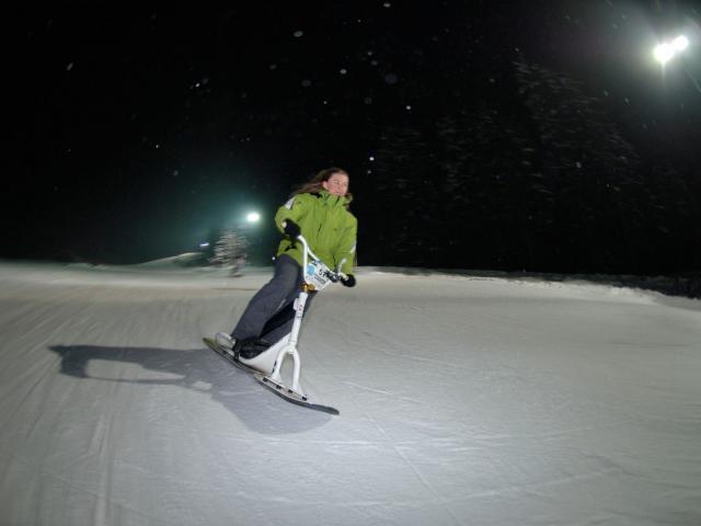 Snowscoot dans le Val d'Arly