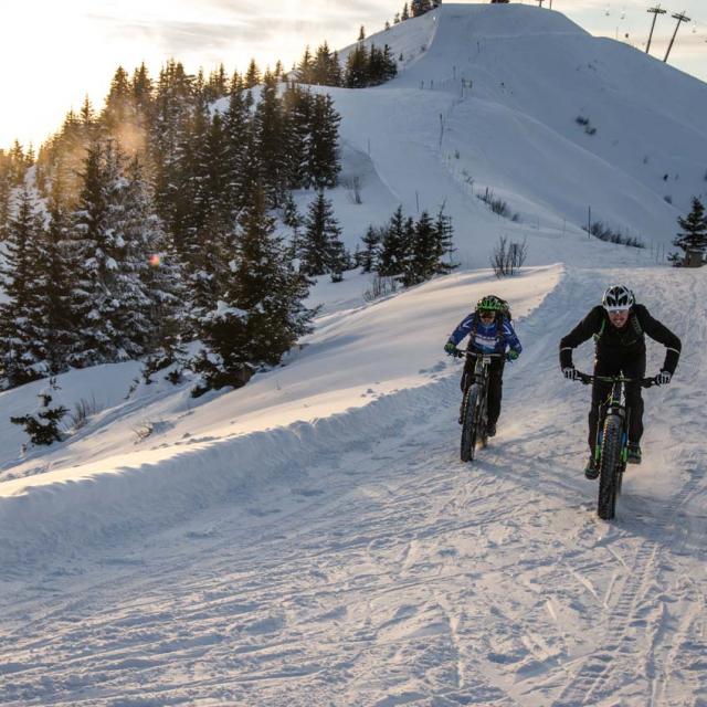 Fat Bike à la Giettaz en Aravis