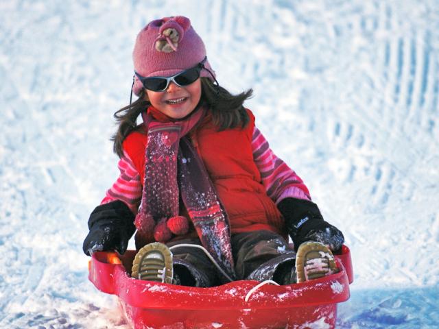 Faire de la luge dans le Val d'Arly