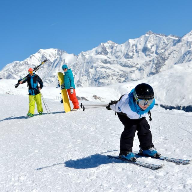 Domaine skiable de Notre Dame de Bellecombe. Savoie. France.