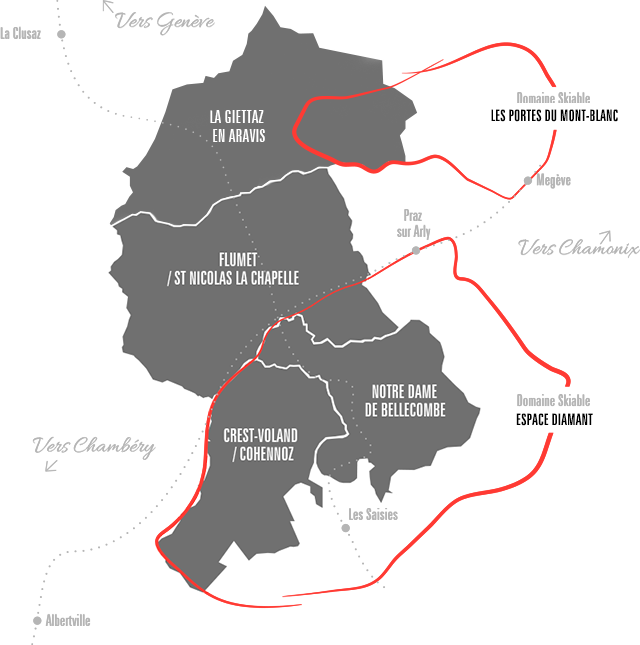 Carte Val d'Arly