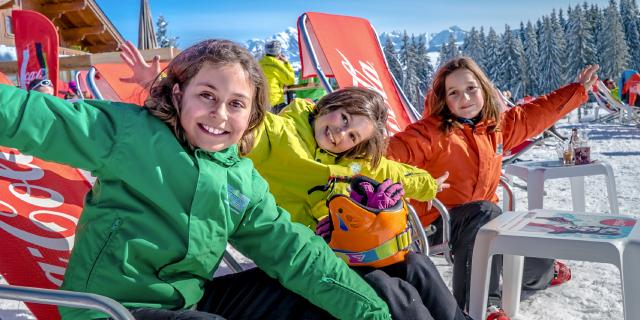 Enfants au ski à Crest-Voland / Cohennoz