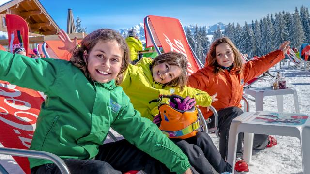 Enfants au ski à Crest-Voland / Cohennoz