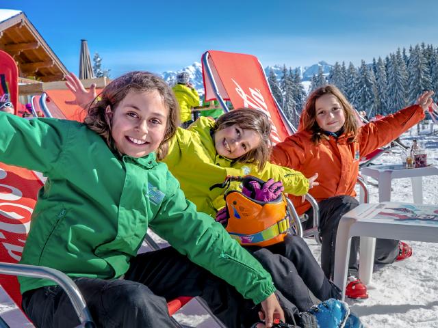 Enfants au ski à Crest-Voland / Cohennoz