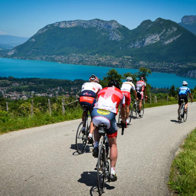 Sortie cyclo au-dessus du Lac d'Annecy