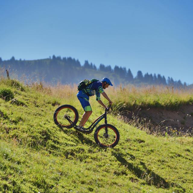 Trottinette tout terrain dans le Val d'Arly