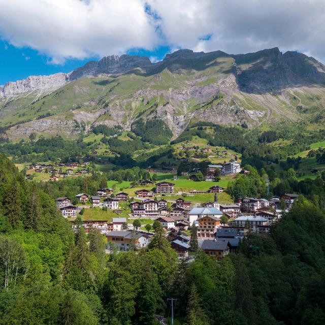 La Giettaz - Vue du village en été