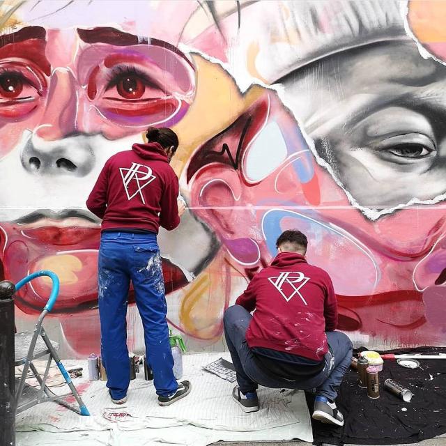 Ensemble Reel présent sur le Val d'Arly Street Art Festival