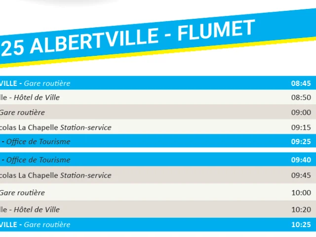 2024 Horaire Bus Gratuit Albertville Flumet