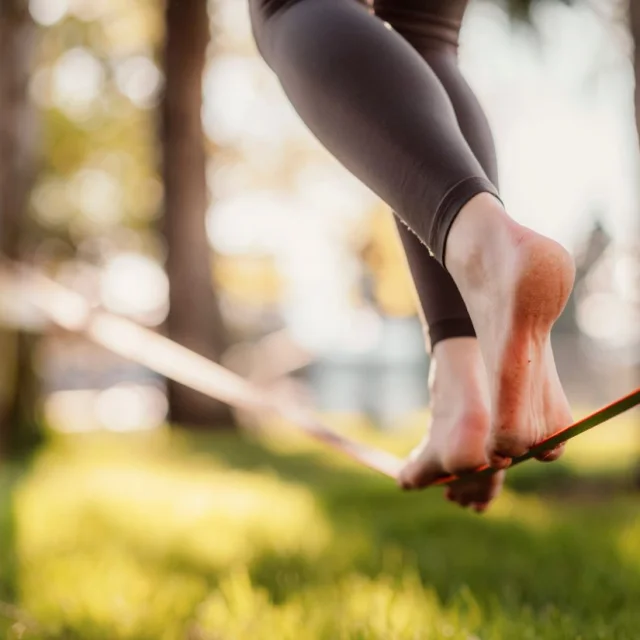 Initiation Slackline avec Antoine Mesnage